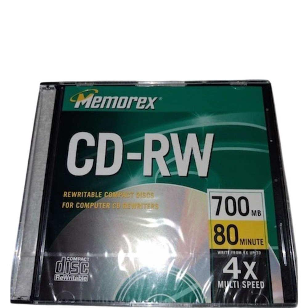 Memorex CD-RW Rewritable Compact Disc‎ 700MB 80 Min 4X Speed